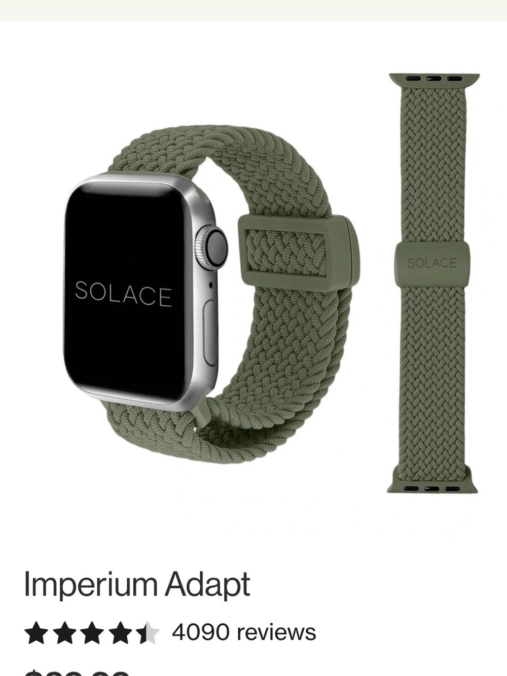 Army Green Solace Apple Watch band - 38/40/41/42MM